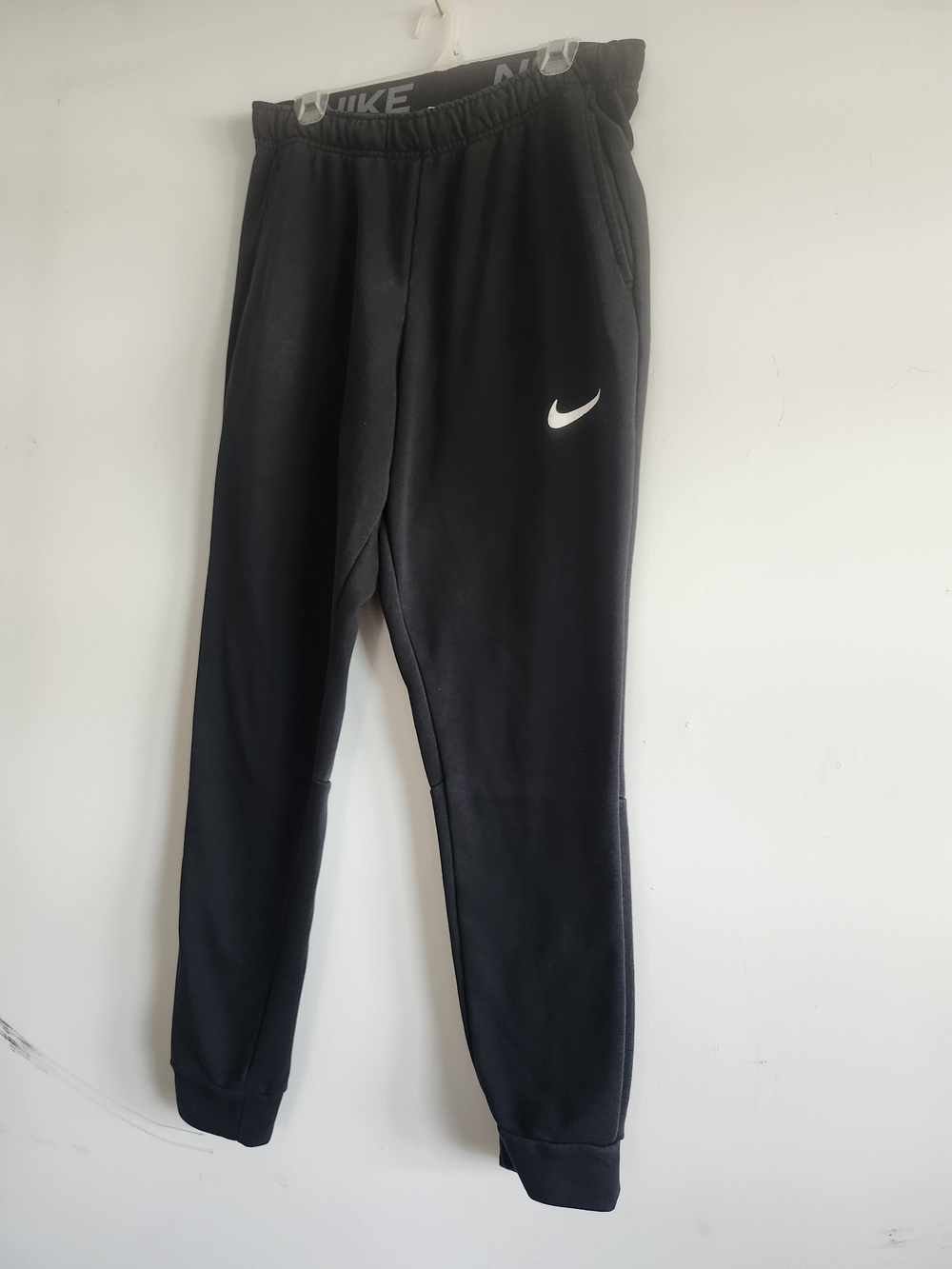 Nike Black Swoosh Fleece Jogger Pants